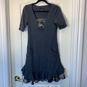 Annie 50 Designer Dress – Artistic Layered Style with Paisley Detail‎ (M)